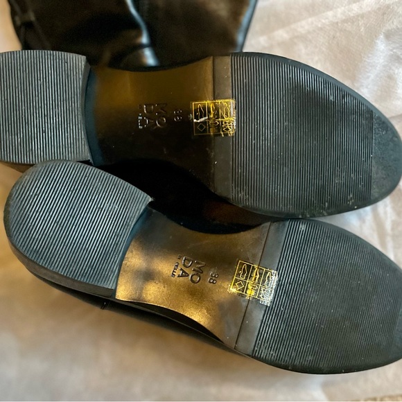 Black leather over the knee riding boots - Picture 6 of 11